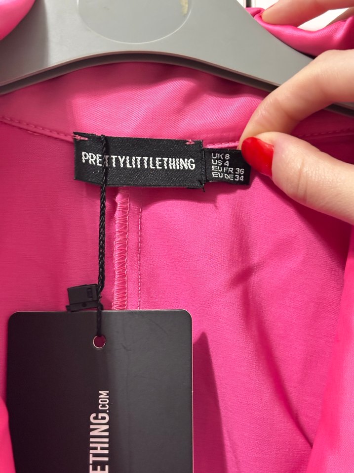 Saten mini elbise - Görsel 3