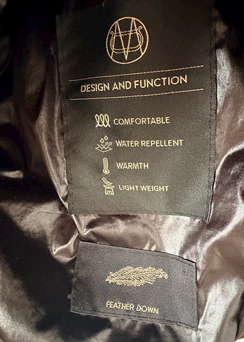 Siyah Fermuarlı Kadın Kışlık Kuş Tüyü Mont - Görsel 5