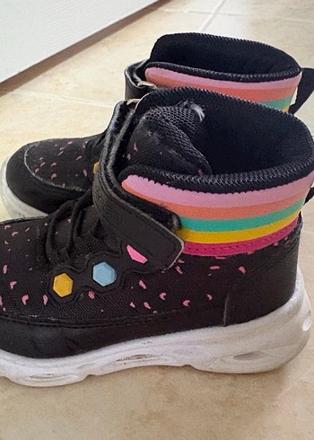 Kız Çocuk Renkli Cırtlı Kauçuk Bot - Görsel 2