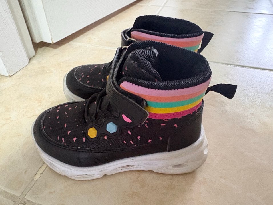 Kız Çocuk Renkli Cırtlı Kauçuk Bot - Görsel 2