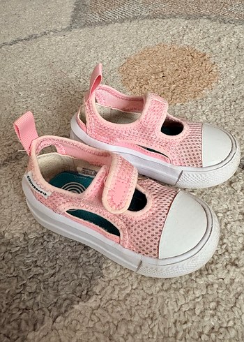 Kızlar için Pembe Cırt Cırtlı Spor Ayakkabı - Görsel 2