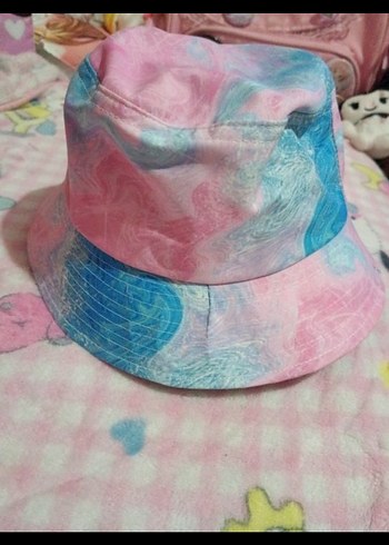 Renkli Pastel Kadın Bucket Şapka