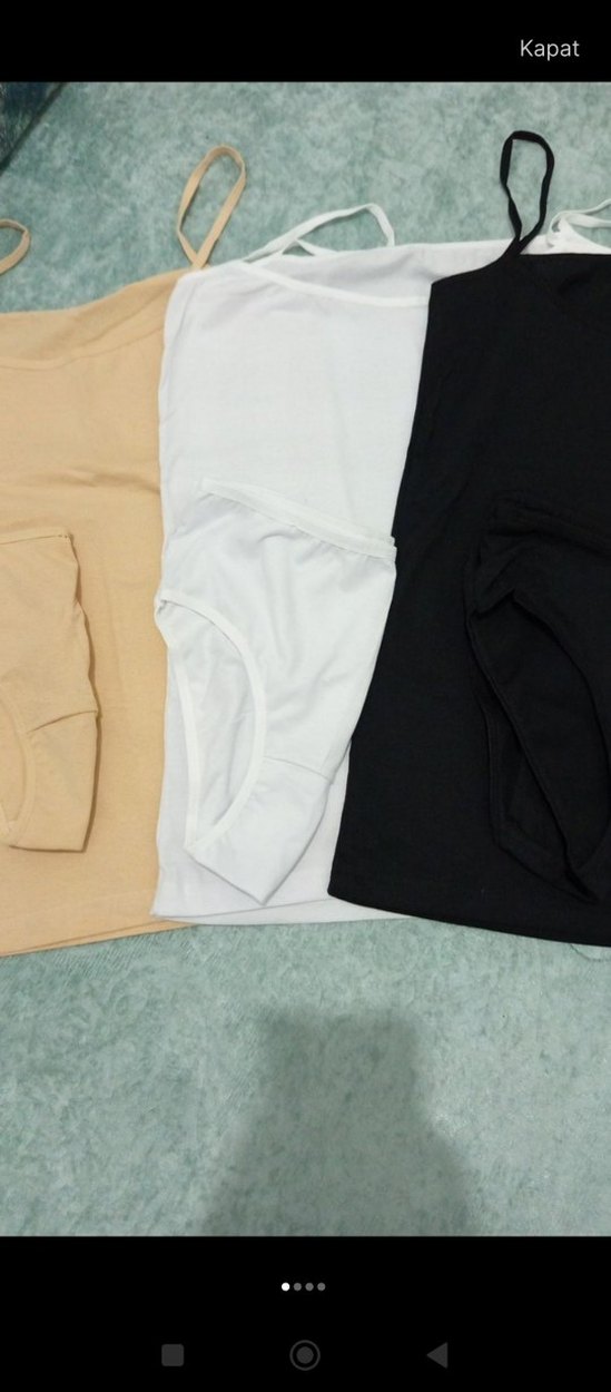 Düz Beyaz atlet kilot takım - Görsel 2