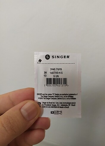 singer dikiş makinası iğnesi 