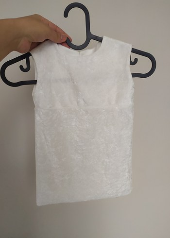 Defacto Kız Çocuk Parlak Beyaz Kısa Kollu Elbise