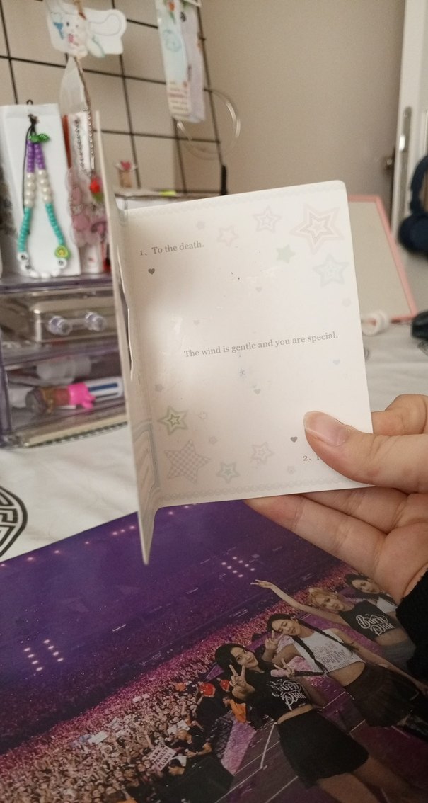 1 adet pc photocard fotokart koymak için mukavva kağıt tatlı - Görsel 3