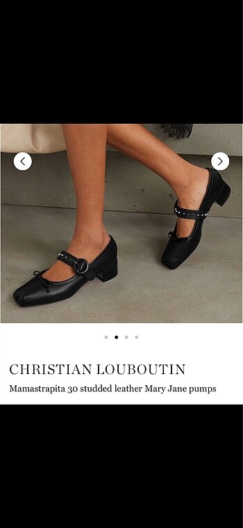 Christian Louboutin Orijinal Siyah Deri Babet Beymen