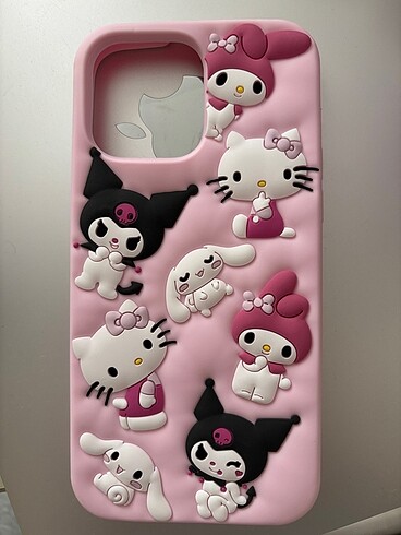 Bershka Hello Kitty and Friends Pembe Telefon Kılıfı 15 pro max
