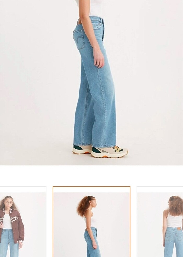 LEVİS Ribcage Full Lenght Kadın Jean Pantolon Samba Night - Görsel 2