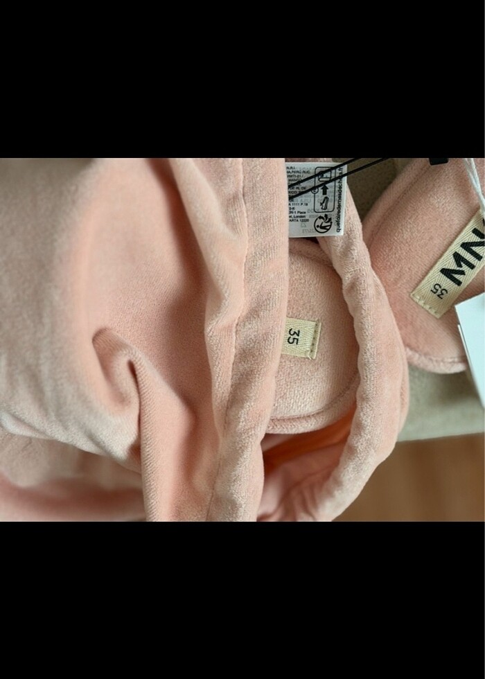 Mango Pembe Çantalı Ev Terliği - Görsel 2