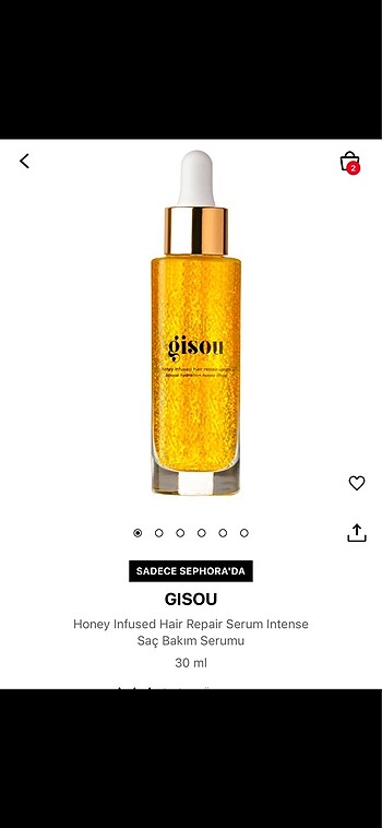 Gisou Honey Infused Onarıcı Serum