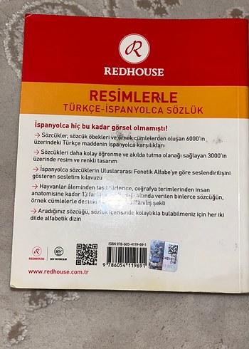 Redhouse Resimlerle Türkçe-İspanyolca Sözlük - Görsel 2