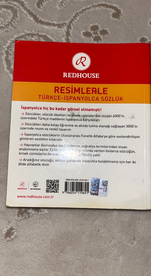 Redhouse Resimlerle Türkçe-İspanyolca Sözlük - Görsel 2