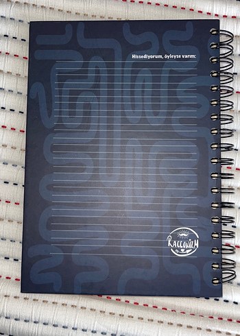 Mavi Spiralli Defter - Yazılı Kapak - Görsel 3