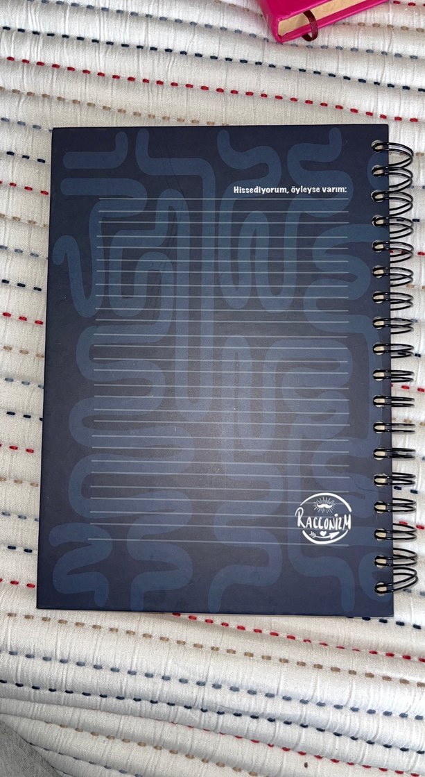 Mavi Spiralli Defter - Yazılı Kapak - Görsel 3