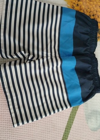 Erkek Çocuk Lacivert Çizgili Deniz Şortu - Görsel 7