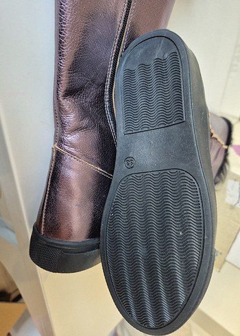 B&G Kızlar için Kürklü Deri Mor Bot - Görsel 3