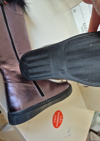 B&G Kızlar için Kürklü Deri Mor Bot - Görsel 4