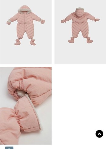 Kürklü Pembe Bebek Kış Tulumu Astronot - Görsel 4