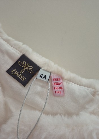 Kız Çocuk Beyaz Kürklü Yelek B&G store - Görsel 5