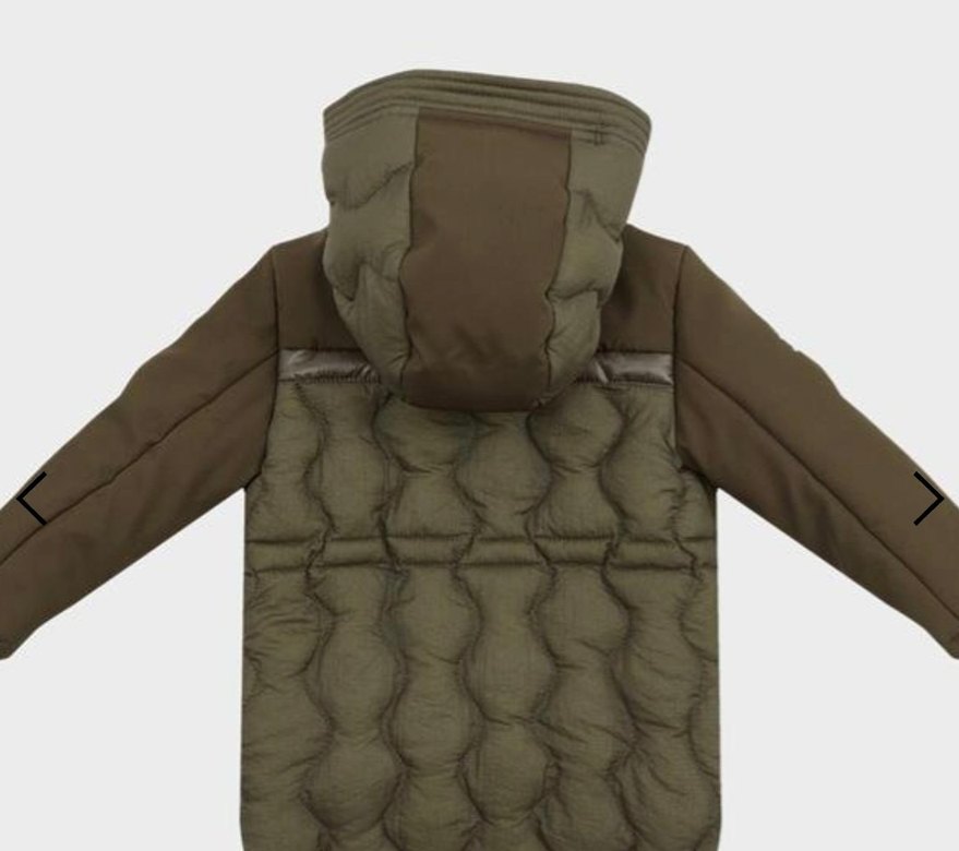 B&G Erkek Çocuk Kamuflaj Desenli Düğmeli Mont - Görsel 2