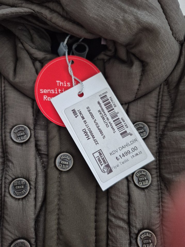 B&G Erkek Çocuk Kamuflaj Desenli Düğmeli Mont - Görsel 4