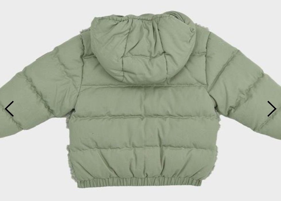 Kız Çocuk Kapüşonlu Kürklü Ceket GB baby B&G store - Görsel 3