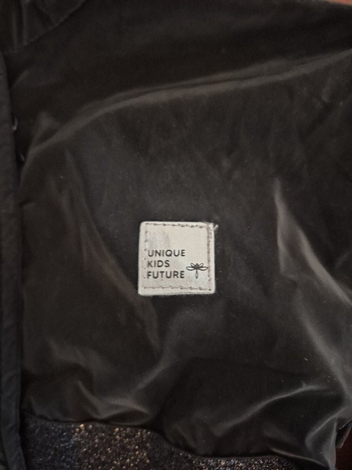 Tyess Kız Çocuk Siyah Düğmeli Yağmurluk - Görsel 4