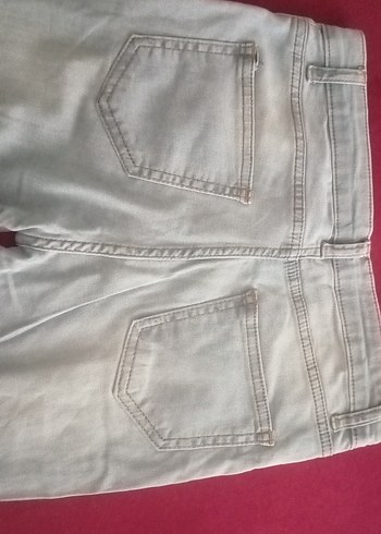 34 Beden Gri Midi Kadın Denim Jean Pantolon