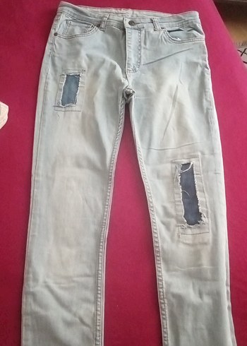 Gri Midi Kadın Denim Jean Pantolon