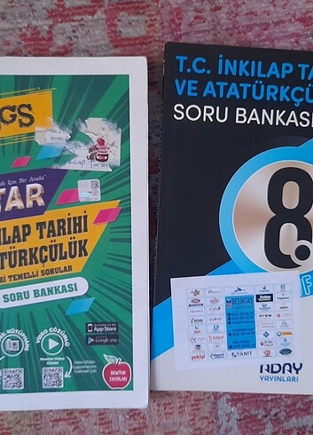 2 adet test kitabı 8.sınıf