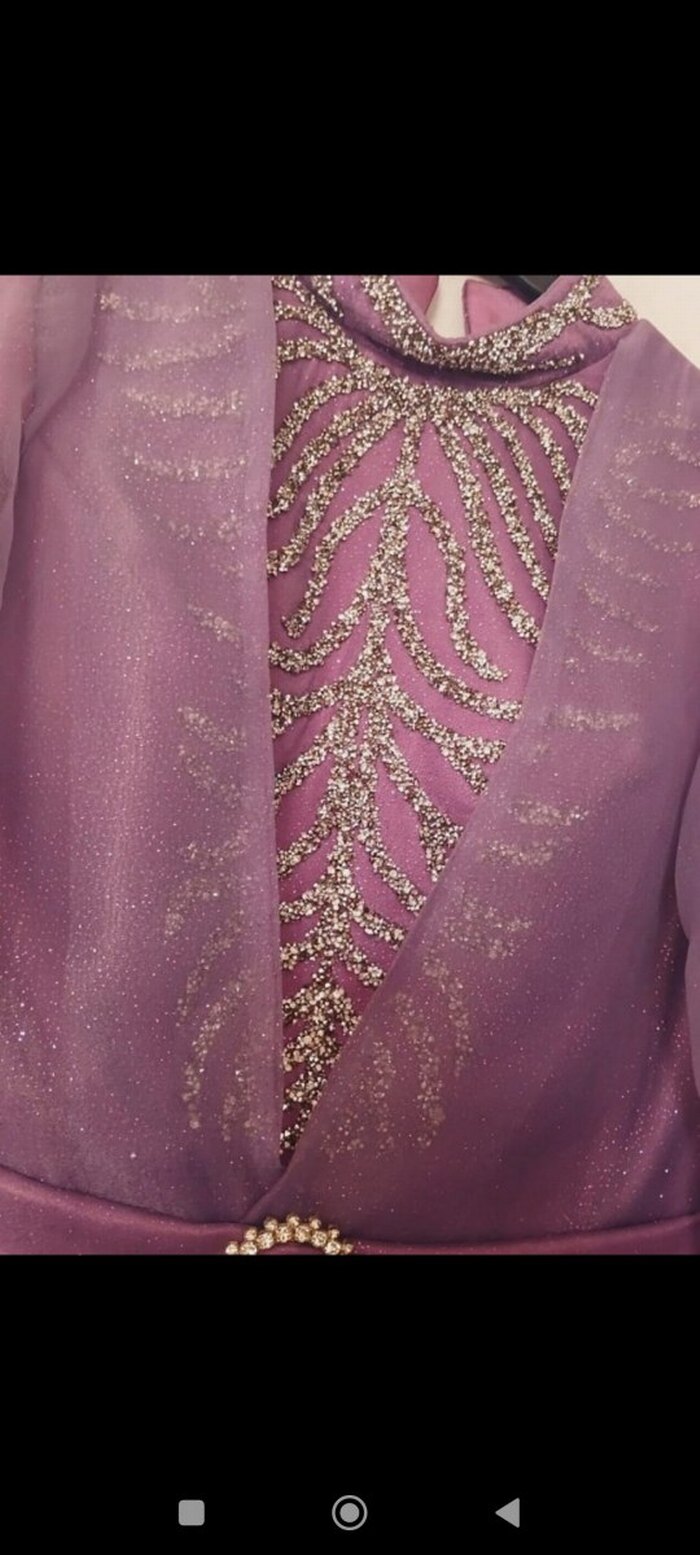 Mor Uzun  satılık Abiye - Görsel 2