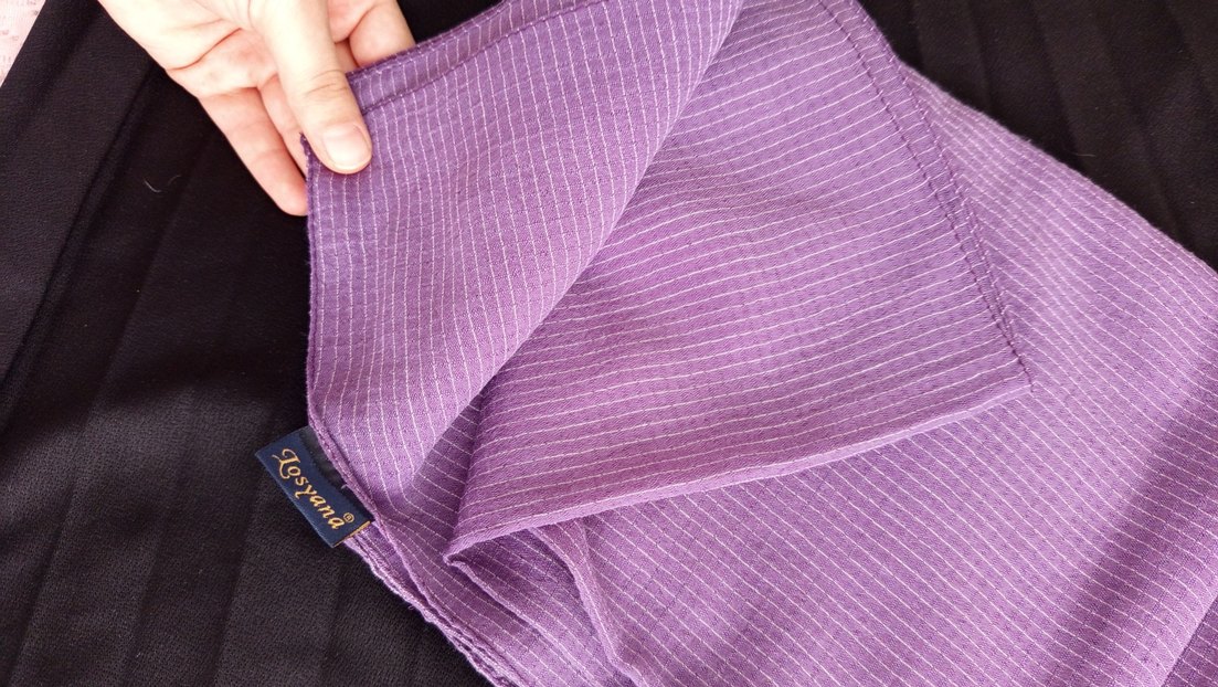 Mor desenli şal - Görsel 2