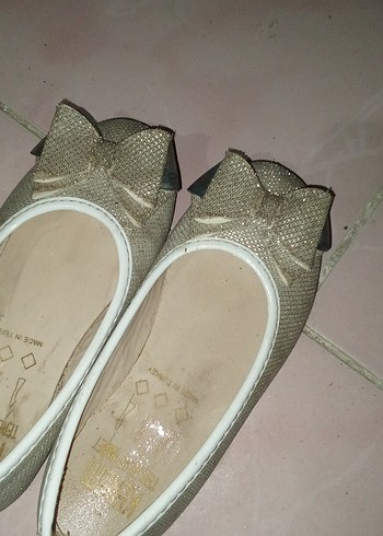 Kızlar için Gri Tokalı Babet Ayakkabı - Görsel 2