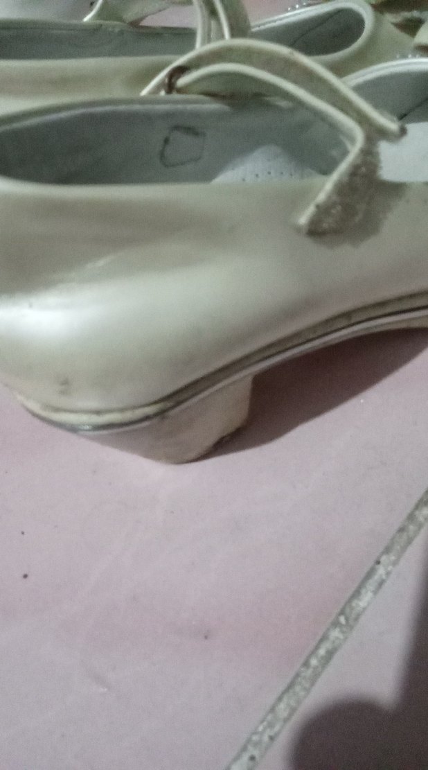 Kız Çocuk Beyaz Tokalı Babet Ayakkabı - Görsel 3