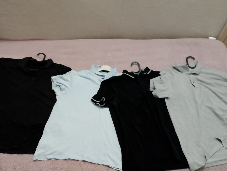 Gri Erkek-kadın Keten Polo Tişört(m-l) - Görsel 5