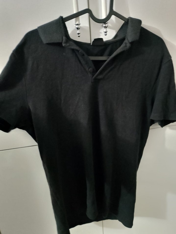 Gri Erkek-kadın Keten Polo Tişört(m-l) - Görsel 4