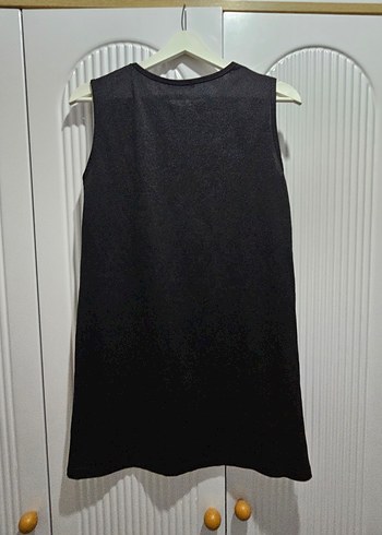 Siyah Kolsuz Midi Triko Elbise - Görsel 3