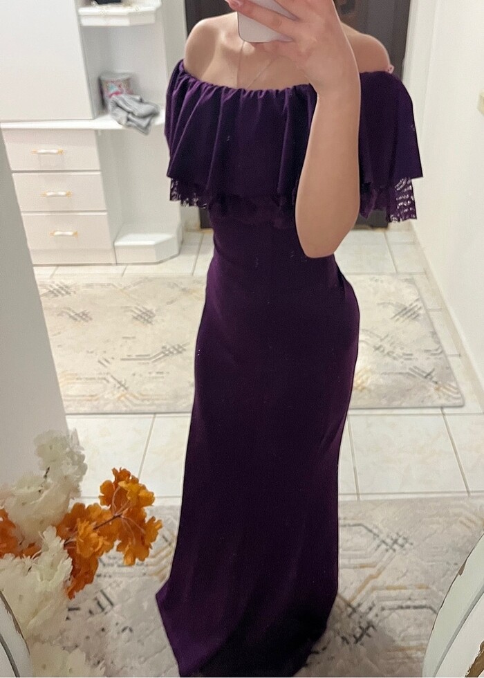 Mor elbise - Görsel 3