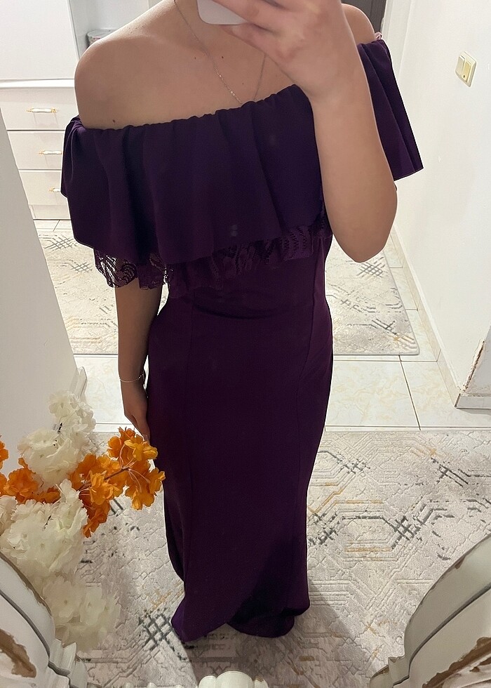 Mor elbise - Görsel 2