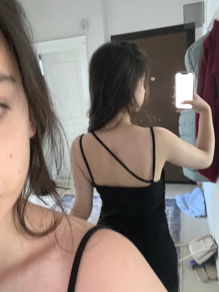 Siyah elbise uzun - Görsel 2