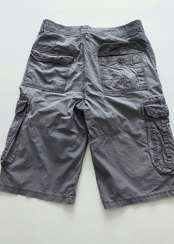 Xside Marka, Gri Kargo Şort (Bol Cepli) - Görsel 3