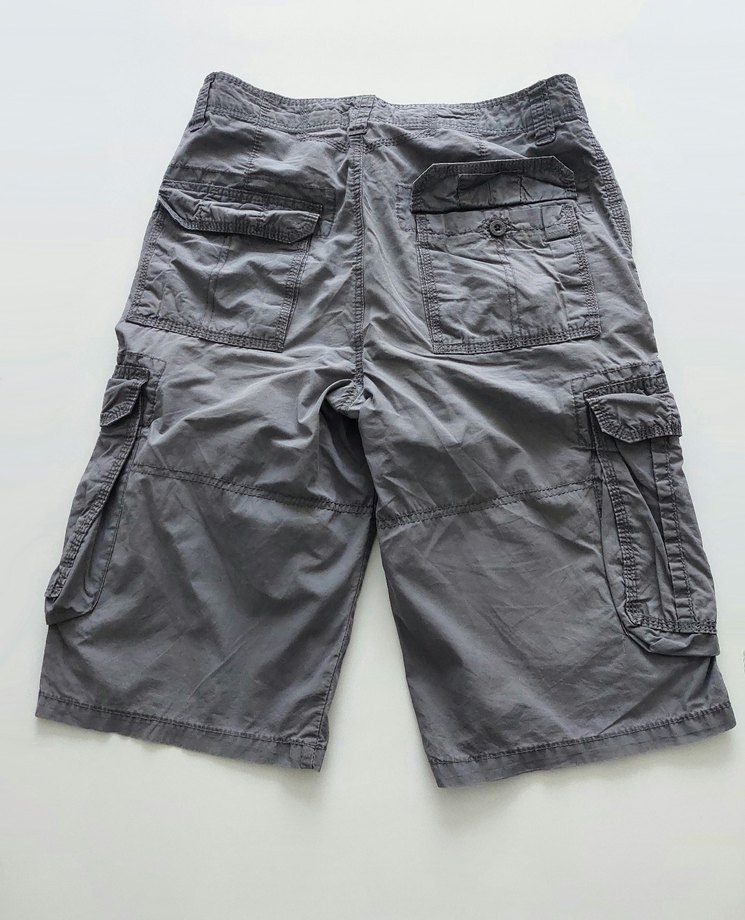 Xside Marka, Gri Kargo Şort (Bol Cepli) - Görsel 3