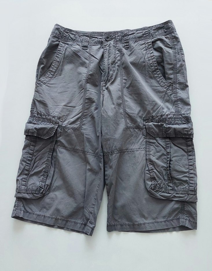 Xside Marka, Gri Kargo Şort (Bol Cepli) - Görsel 2