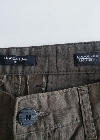 LC Waikiki Casual 28 Beden Haki Kargo Şort - Görsel 4