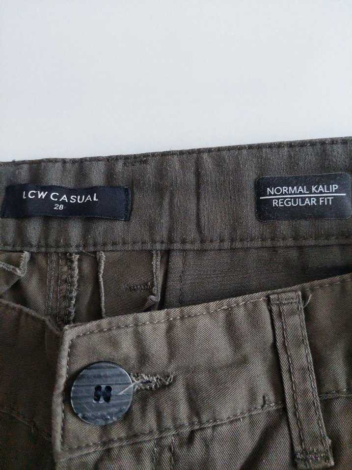 LC Waikiki Casual 28 Beden Haki Kargo Şort - Görsel 4