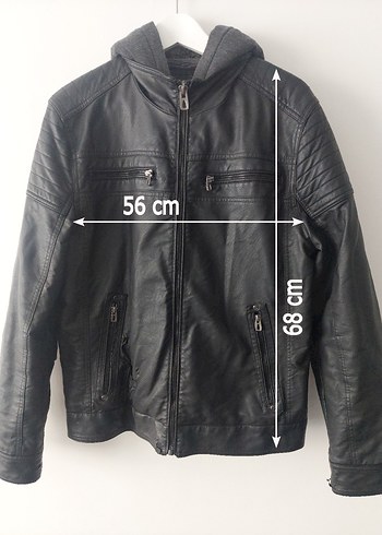 DeFacto, Biker Tarzı Suni Deri Mont - Görsel 10