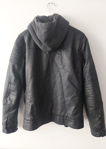 DeFacto, Biker Tarzı Suni Deri Mont - Görsel 3