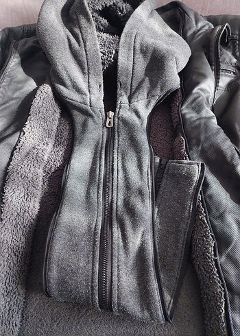 DeFacto, Biker Tarzı Suni Deri Mont - Görsel 4