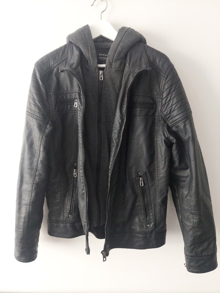 DeFacto, Biker Tarzı Suni Deri Mont - Görsel 2